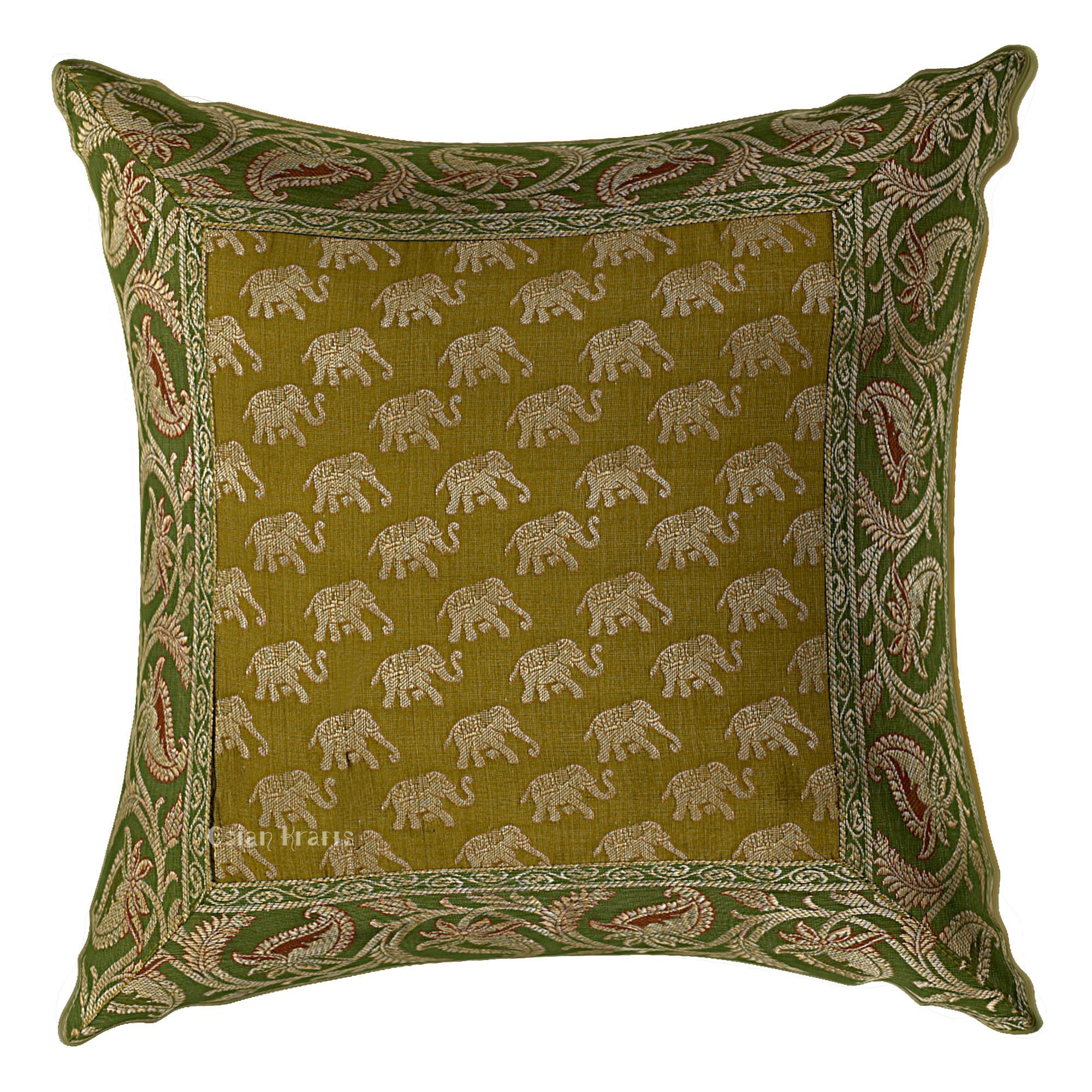 Buy Osian Krafts Brocade & Polydupion Elephant Patchwork