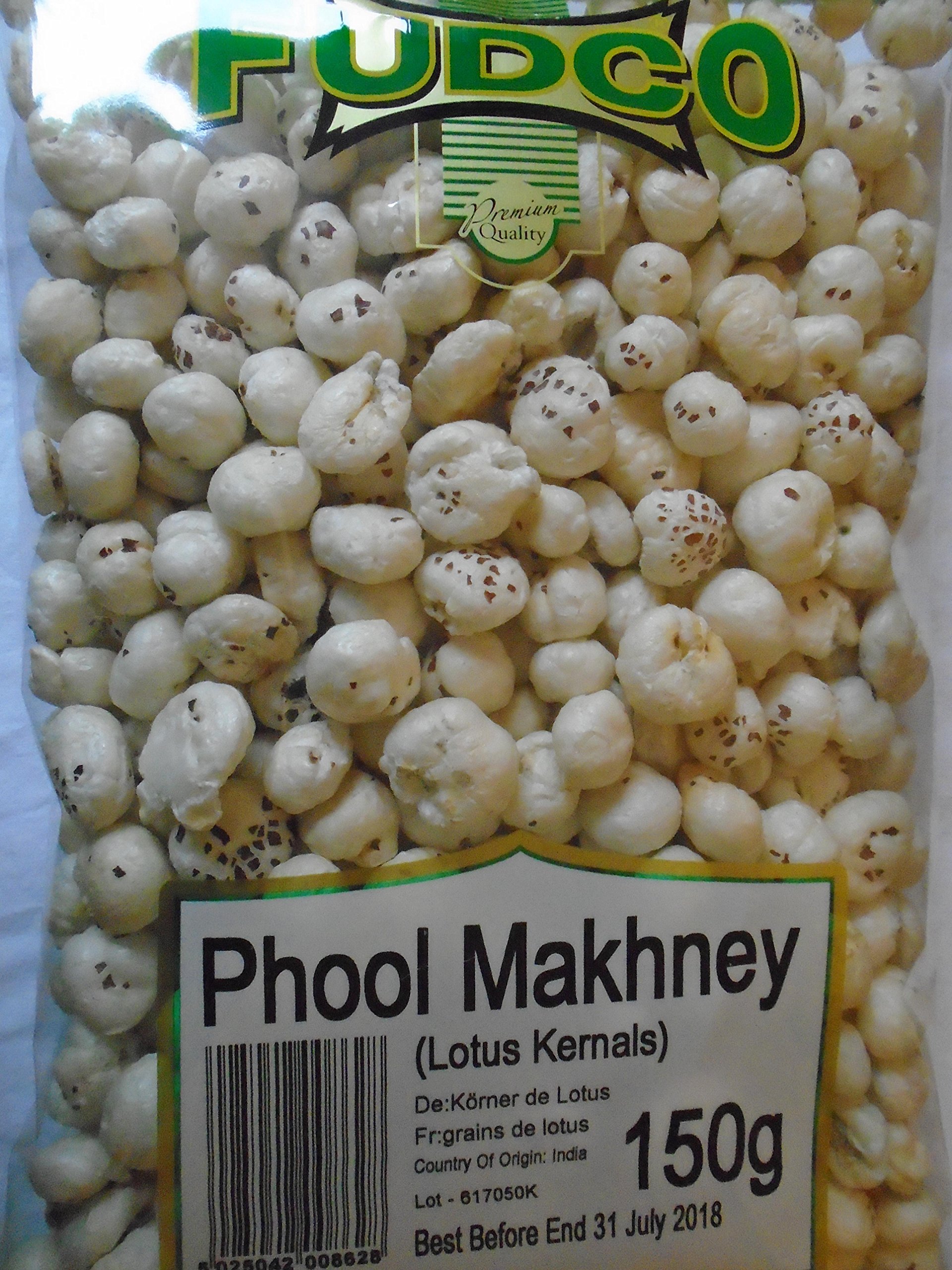 Fudco Phool Makhney (Lotus Kernels) 150g (Pack of 2)