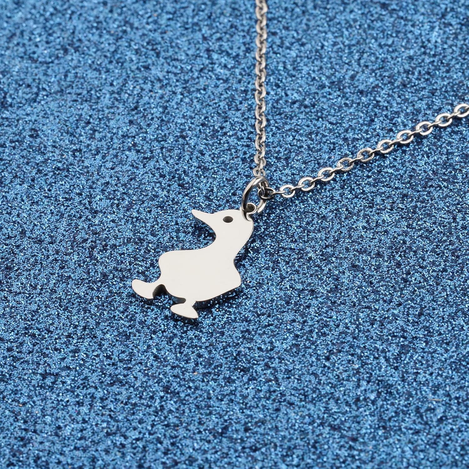 WUSUANED Cute Duck Pendant Necklace Duck Lovers Gifts Animal rescue Jewelry Duck Owner Gift Animal Lover Gifts - Image 3