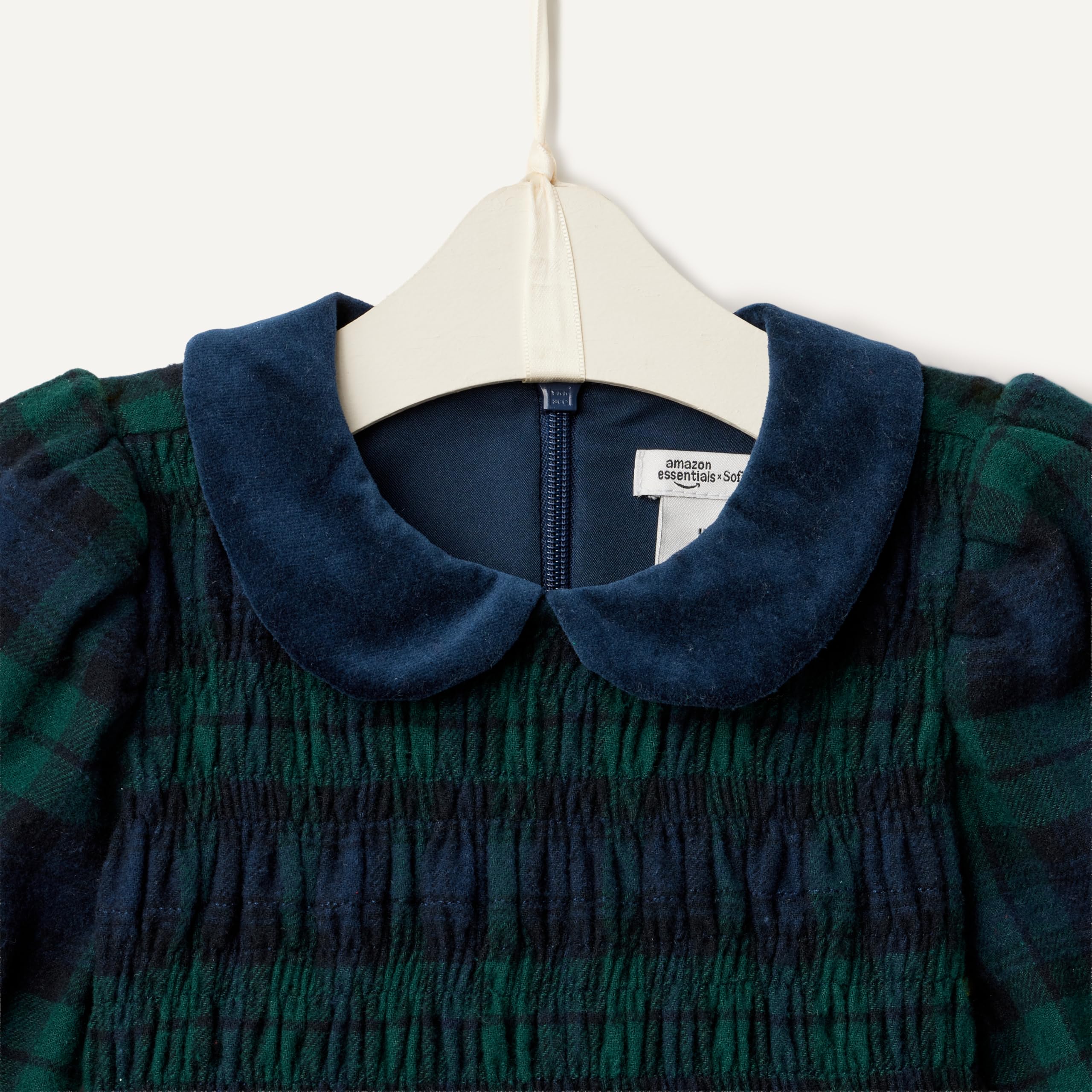 Amazon Essentials x Sofia Grainge Abito in Flanella a Maniche Lunghe Bimba e Bambina