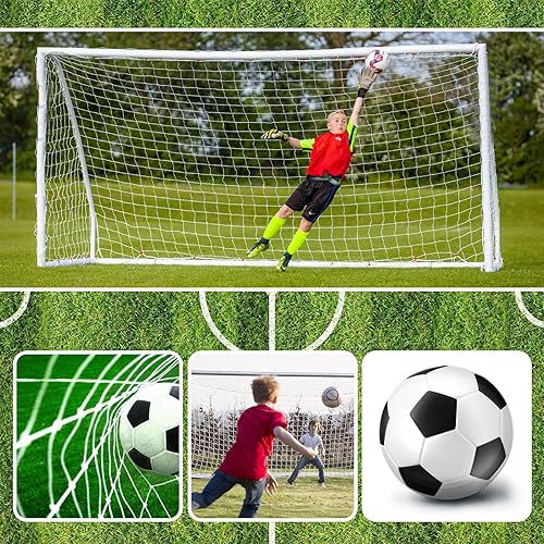 Miniatura 3 de Soccer Goal Net, Football Replacement Net Full Size Polyethylene Training Nets Soccer Net for 10x7ft 18x7ft 24x8ft Soccer Goals