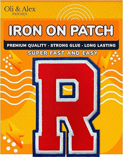 Miniatura 164 de Parches de letras termo-adhesivas de alta calidad – Lindas letras para ropa – Parche universitario para ropa – Letras bordadas de 4 1/2 parches