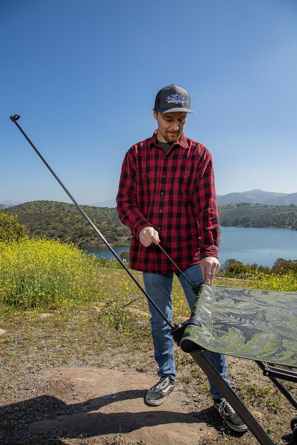 Kamp-Rite Portable Hammock with Removable Canopy Easy to Set up and take Down