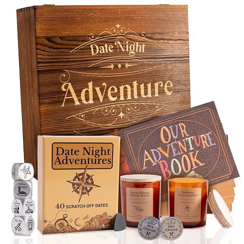 GreenCor Couples Date Night Adventure Gift Box Scratch-Off Date Ideas
