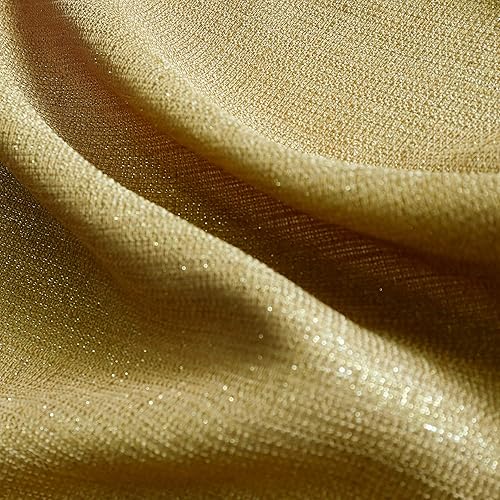 Miniatura 3 de KOUFALL - Cortinas transparentes con aspecto de lino y brillantina