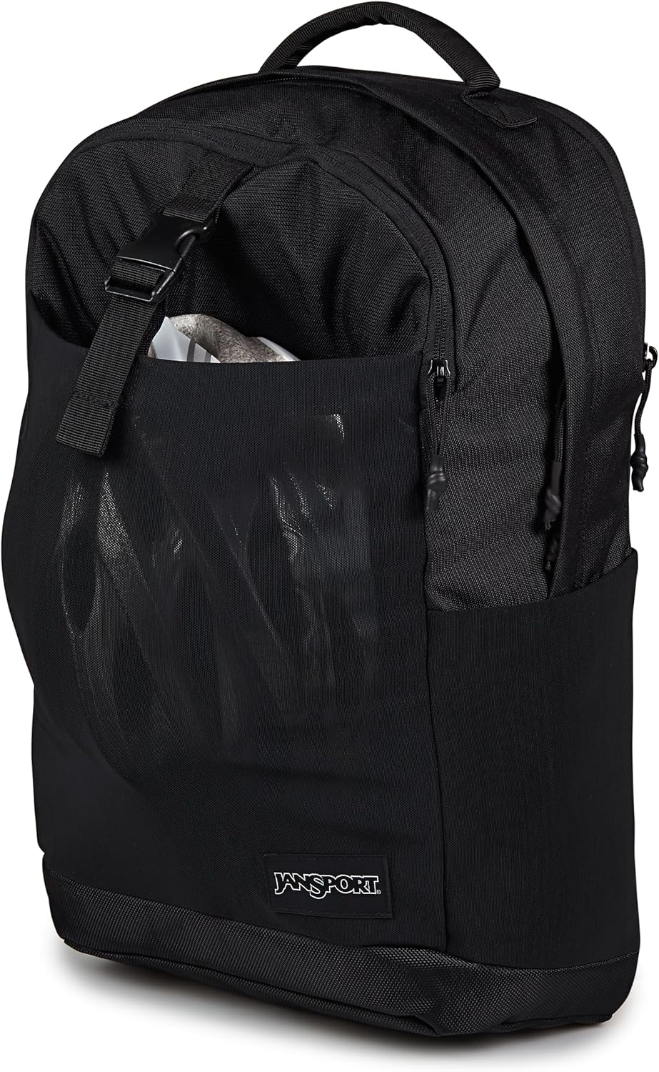 JanSport Journey Pack Backpack – Large Main Compartment, Dual Water Bottle Pockets, 15-inch Padded Laptop Compartment with Tricot Lined Sleeve, Black