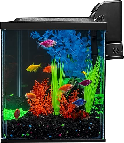 Miniatura 6 de Kit de tanque de peces GloFish, incluye iluminación LED y decoración