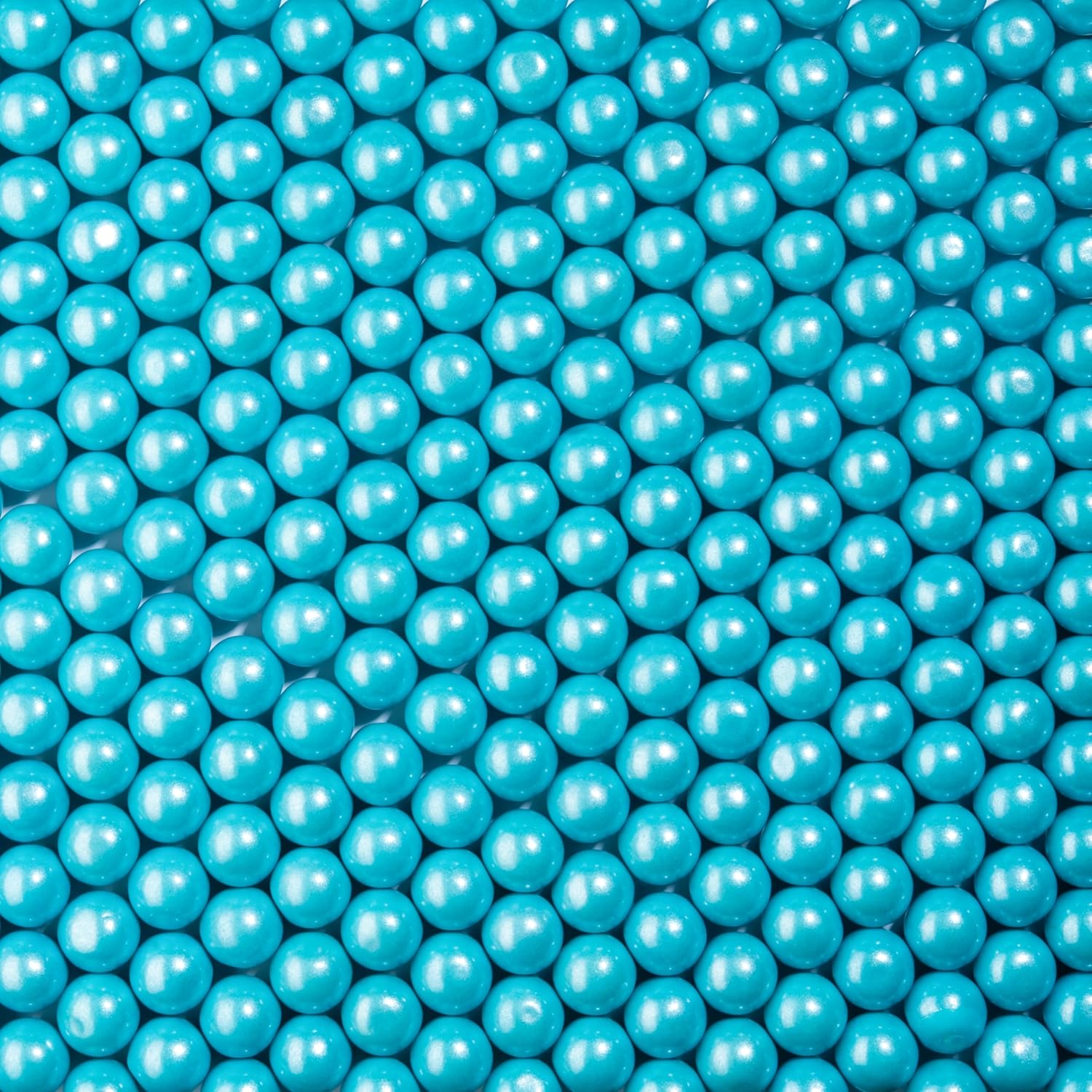 Candy Envy - Shimmer Light Blue 1 Inch Gumballs - 2lb Bag - 6 Bags with Approximately 113 Gumballs Per Bag - North American Made & Kosher Certified