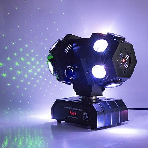 Moving Head Stage Lights Professional DMX512 DJ Lights Sound Activated for KTV Disco Party Wedding Concert Festival