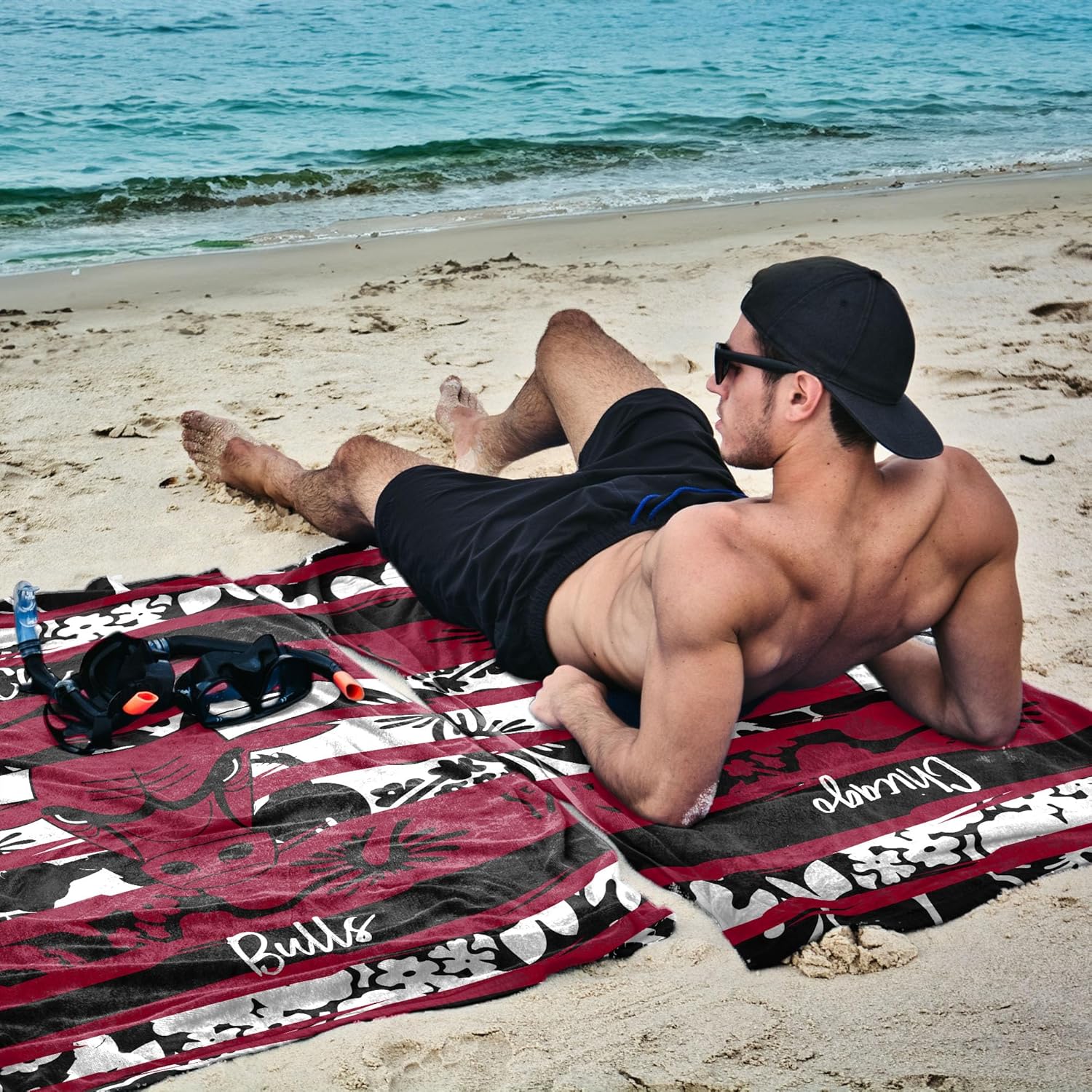 NORTHWEST NBA Chicago Bulls Beach Towel, 35" x 60", Pocket