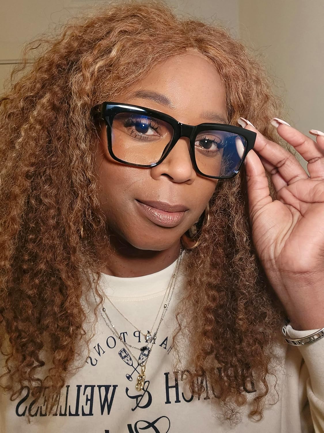 VISOONE TR90 Square Blue Light Blocking Glasses Fashion Computer Eyewear for Women and Men RANDI - Image 8