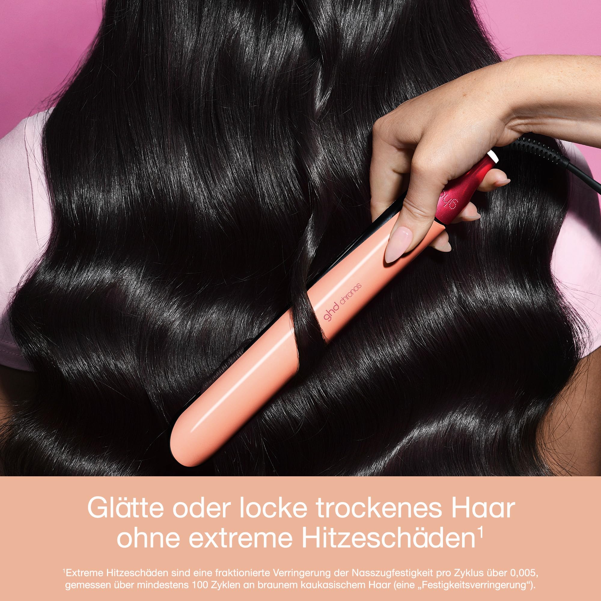 ghd chronos Glätteisen 26 mm Platten smarter Haarglätter Multistyler Anti Frizz Finish