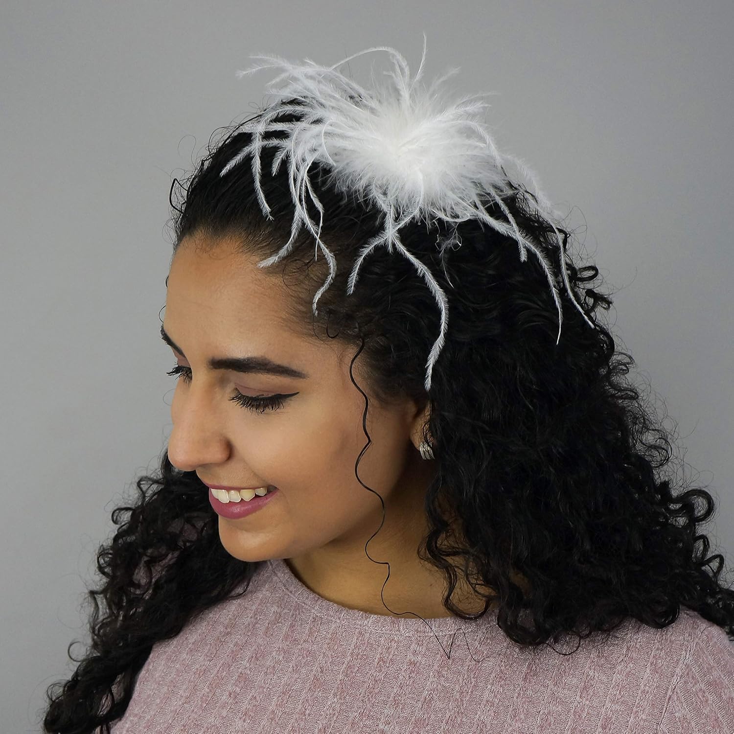 ZUCKER Ostrich Feather Hair Clip 