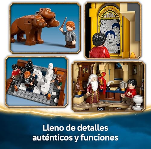 LEGO Harry Potter Castillo de Hogwarts: Torre Central - Castillo de Juguete con Cuarto de Llaves Voladoras y Ajedrez Mágico - 12 Minifiguras - Regalo para Niñas y Niños de 10+ Años 76454 - 3