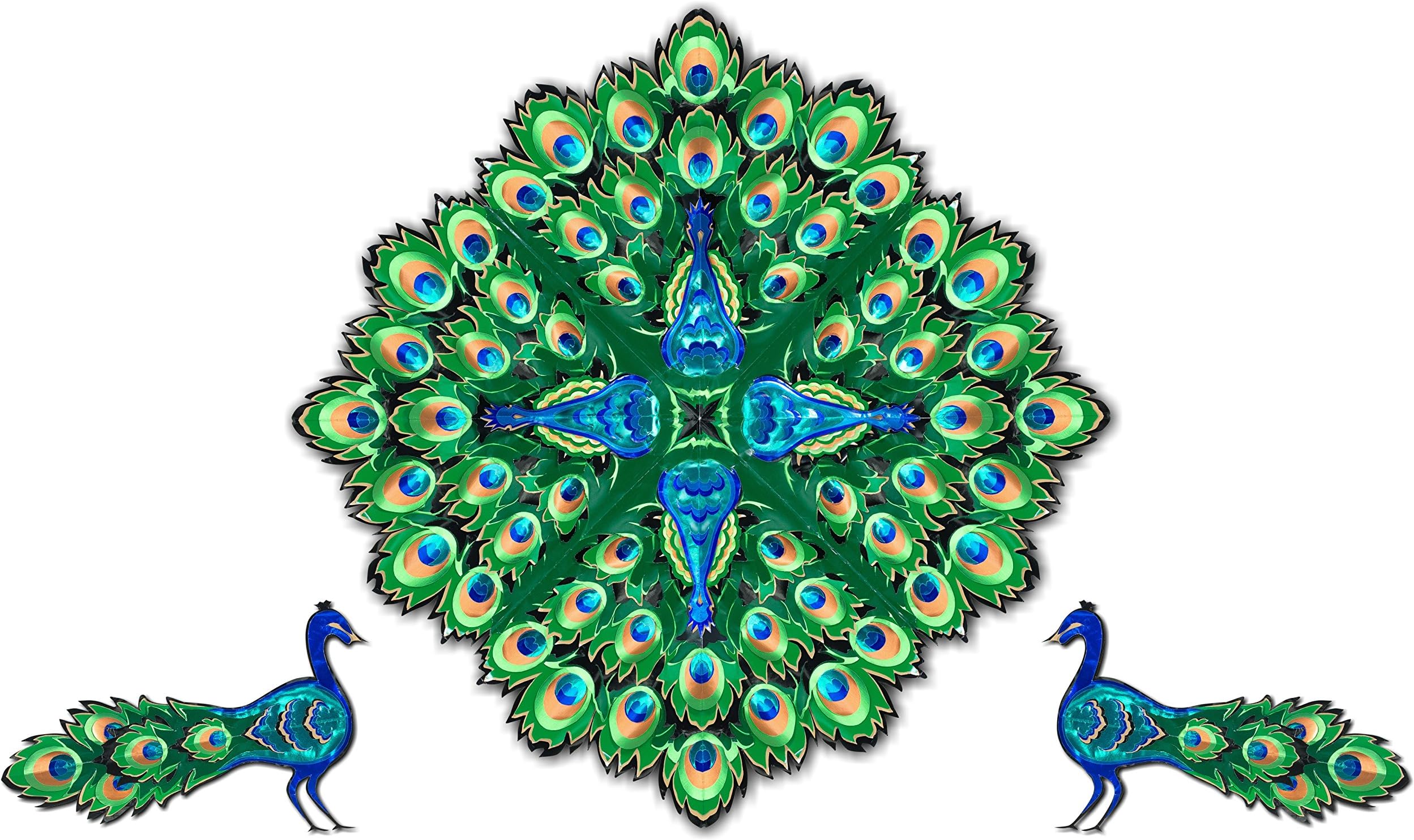 Sukkah Star Sukkah Decoration and Paper Craft Kit Peacock Set