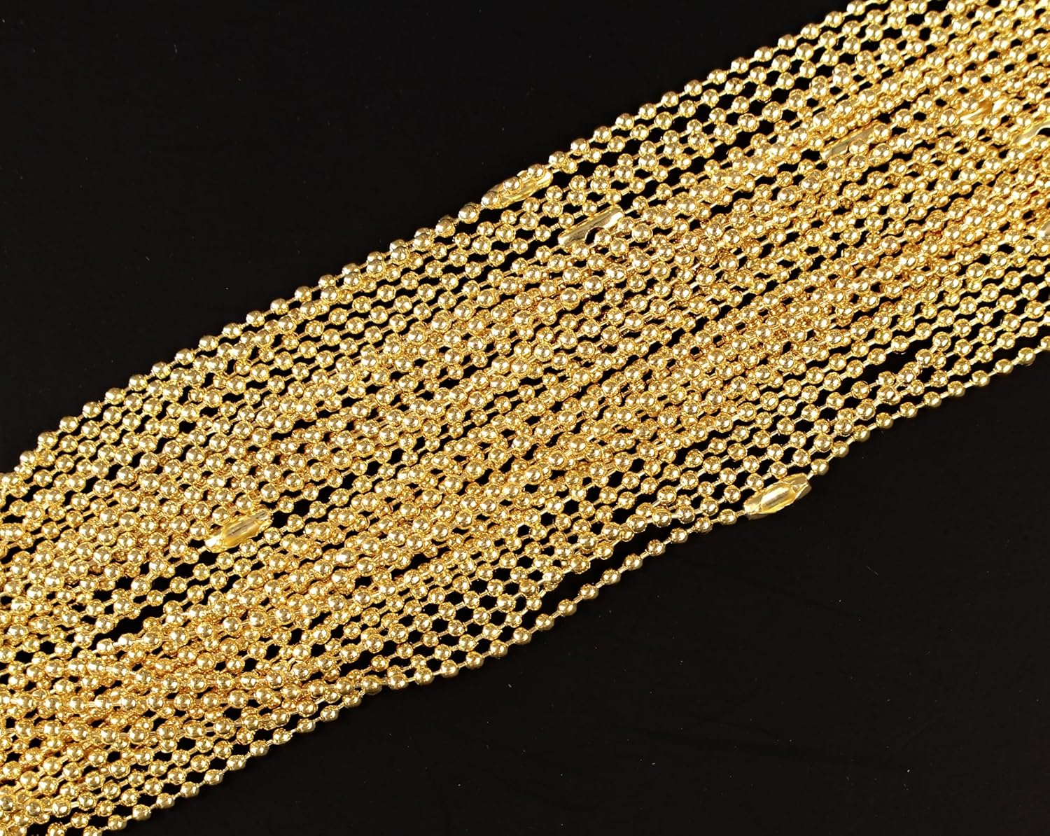 CleverDelights 3.2mm Ball Chain Necklaces - 24 Inch Length - Craft Jewelry Strong Iron Chains - Image 2