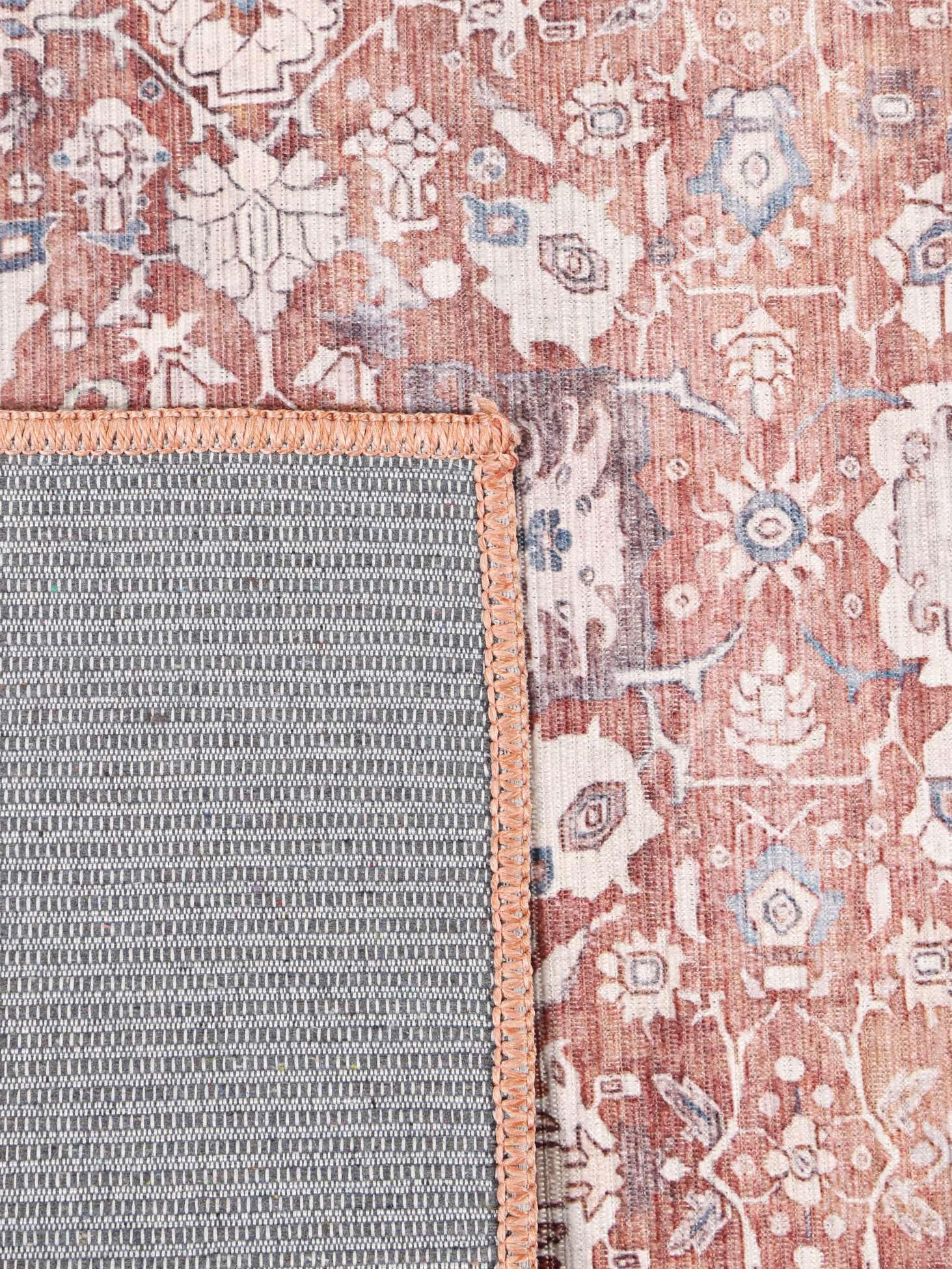 RugVista Galore Oriental, Dywan, Nowoczesne, 120 x 180 cm, Prostokąt, Niski, Pokój dzienny, Sypialnia, Prać w pralce, Terracotta/Beżowy