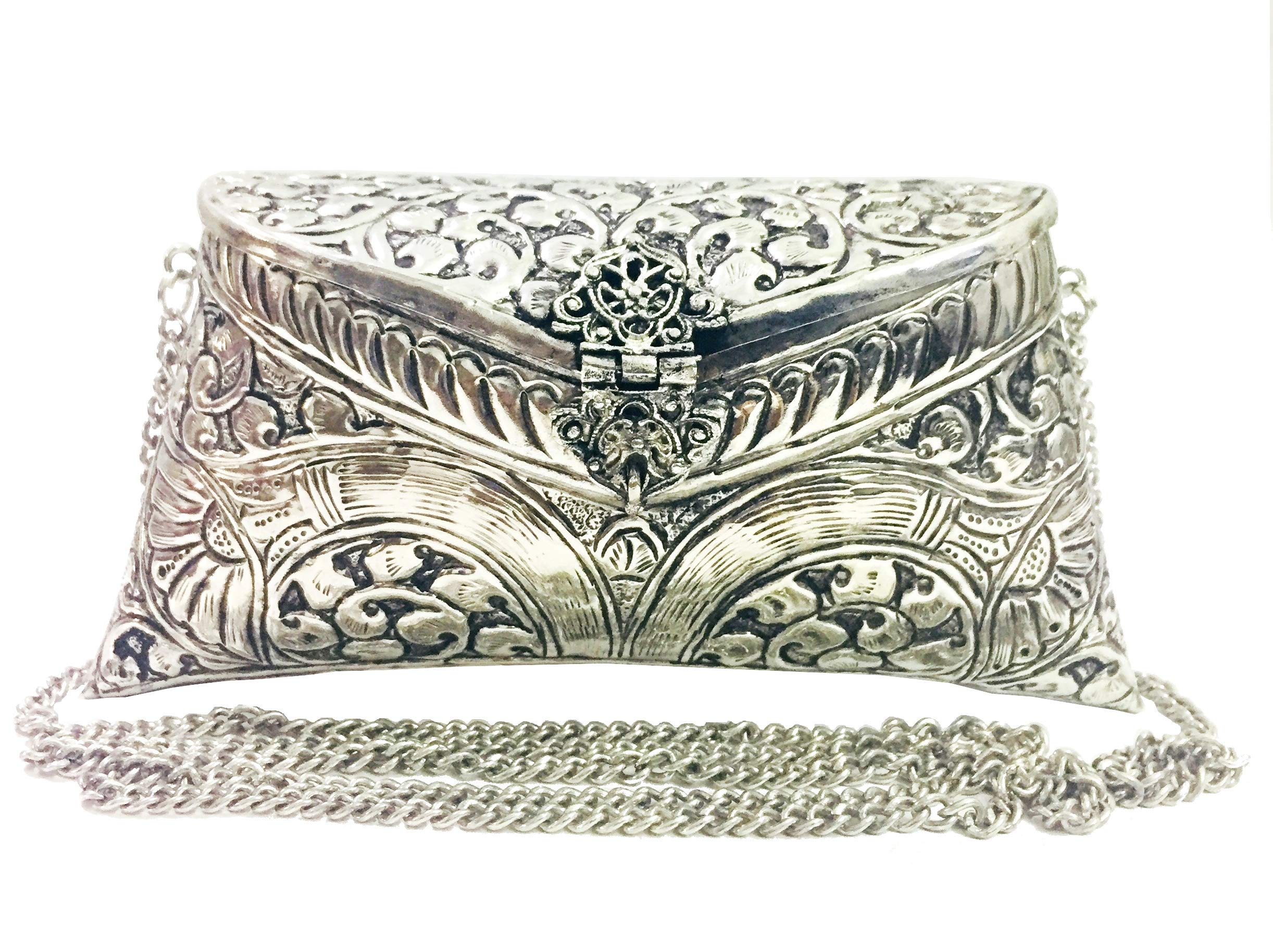 See full amazon price history chart for Trend Overseas Indian Vintage Brass silver Purse antique Ethnic clutch Handmade Women metal clutch Bag Party bag Trend Overseas Indian Vintage Brass silver Purse antique Ethnic clutch Handmade Women metal clutch Bag Party bag (B08WJHB1QZ) Amazon Price History, Amazon Price Tracker