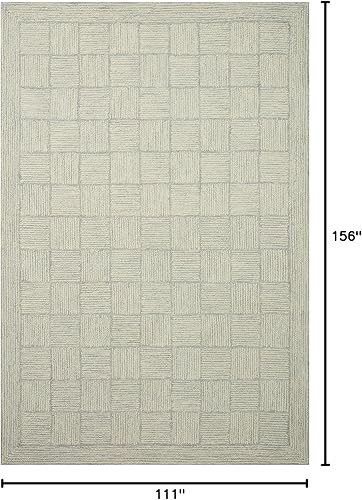 Miniatura 2 de Loloi Chris Loves Julia Francis Collection FRA-03 - Alfombra de área plateadacielo de 9 pies y 3 pulgadas x 13 pies