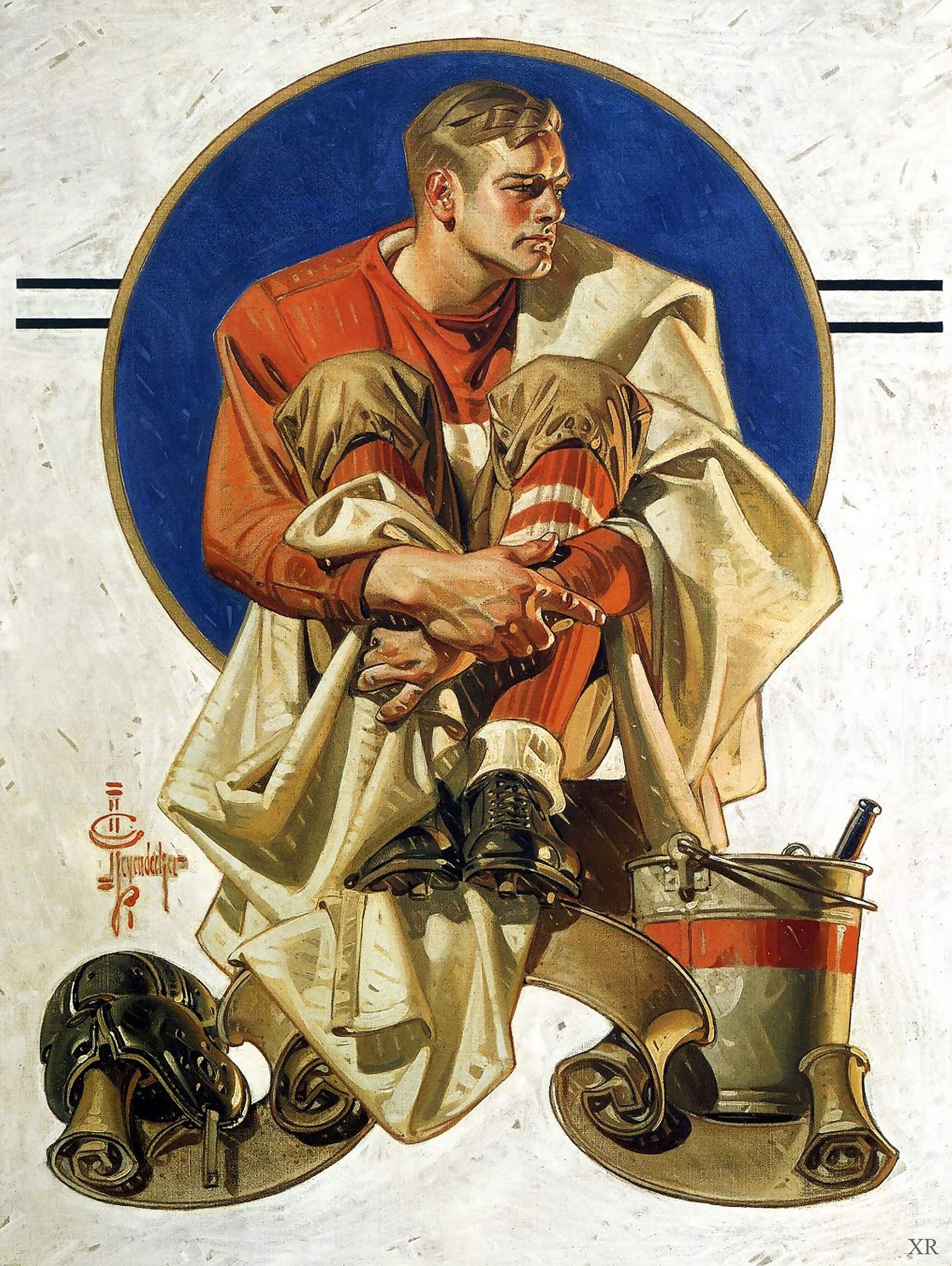 Premier League 絵画 Amazon.com: J. C. Leyendecker Football Circa 1933 : Home