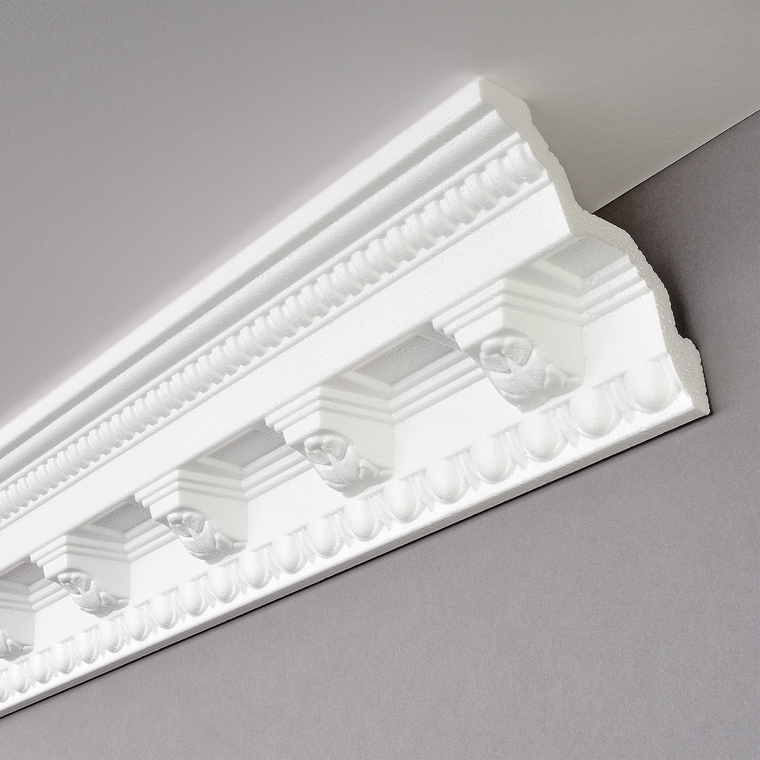 DECOSA Moulure G33 (Gloria) - polystyrène - blanc - 100 x 100 mm - longueur 2 m - 15 pièces (=30 m)