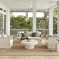 nuLOOM Asha Light Brown/Ivory 2x3 Indoor/Outdoor Area Rug - Stain Resistant, UV Protected, Durable for Patio, Deck, High Traffic Homes