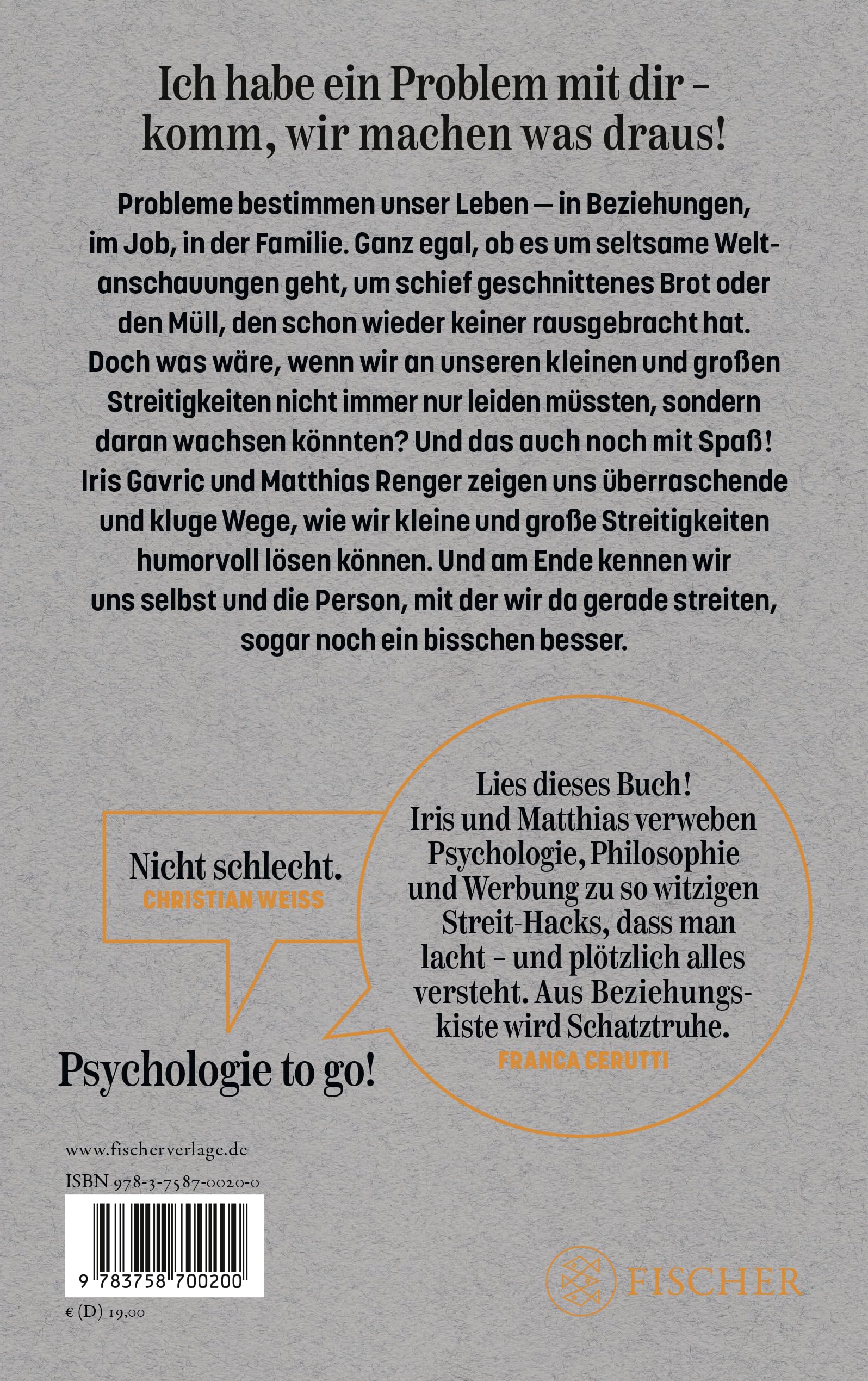 Du bist das Problem, das ich mir wünsche: Konflikte humorvoll lösen