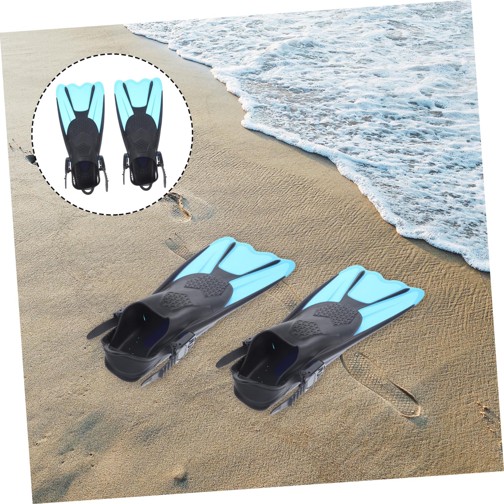 ifundom 2stücke Schwimmflossen für Erwachsene und Flexible Trainingsflossen für Schwimmen und Schnorcheln Bequeme Schwimmflossen mit Optimaler Passform