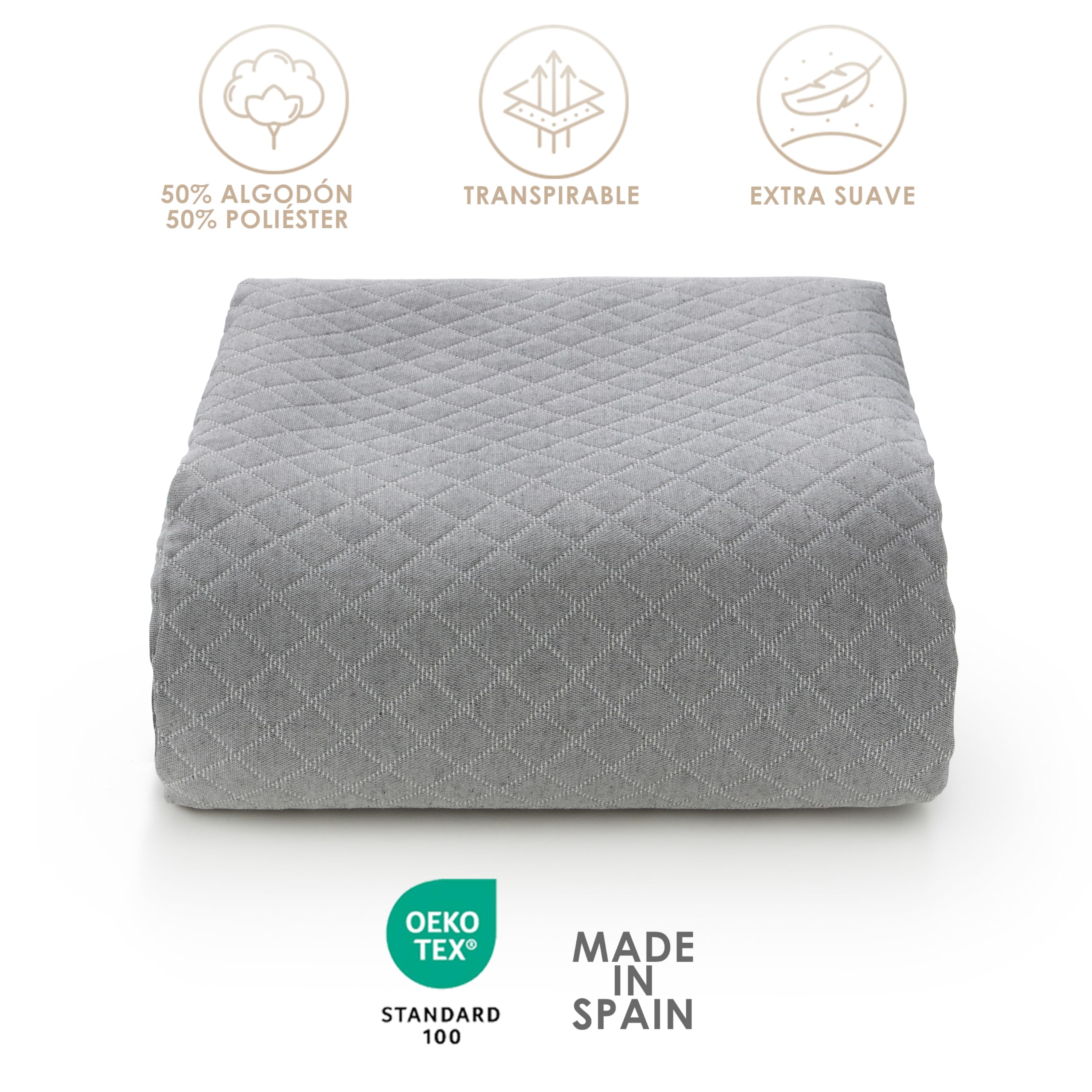 GAMUSI Sprei voor bed, 80/90 cm, licht, overgangsperiode, lente, zomer