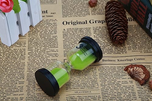Miniatura 6 de 3 Minutos De Arena Temporizador Reloj De Arena Reloj De Arena Reloj De Arena Para Clases De Juegos De Cepillado De Dientes Entrenamiento - Verde