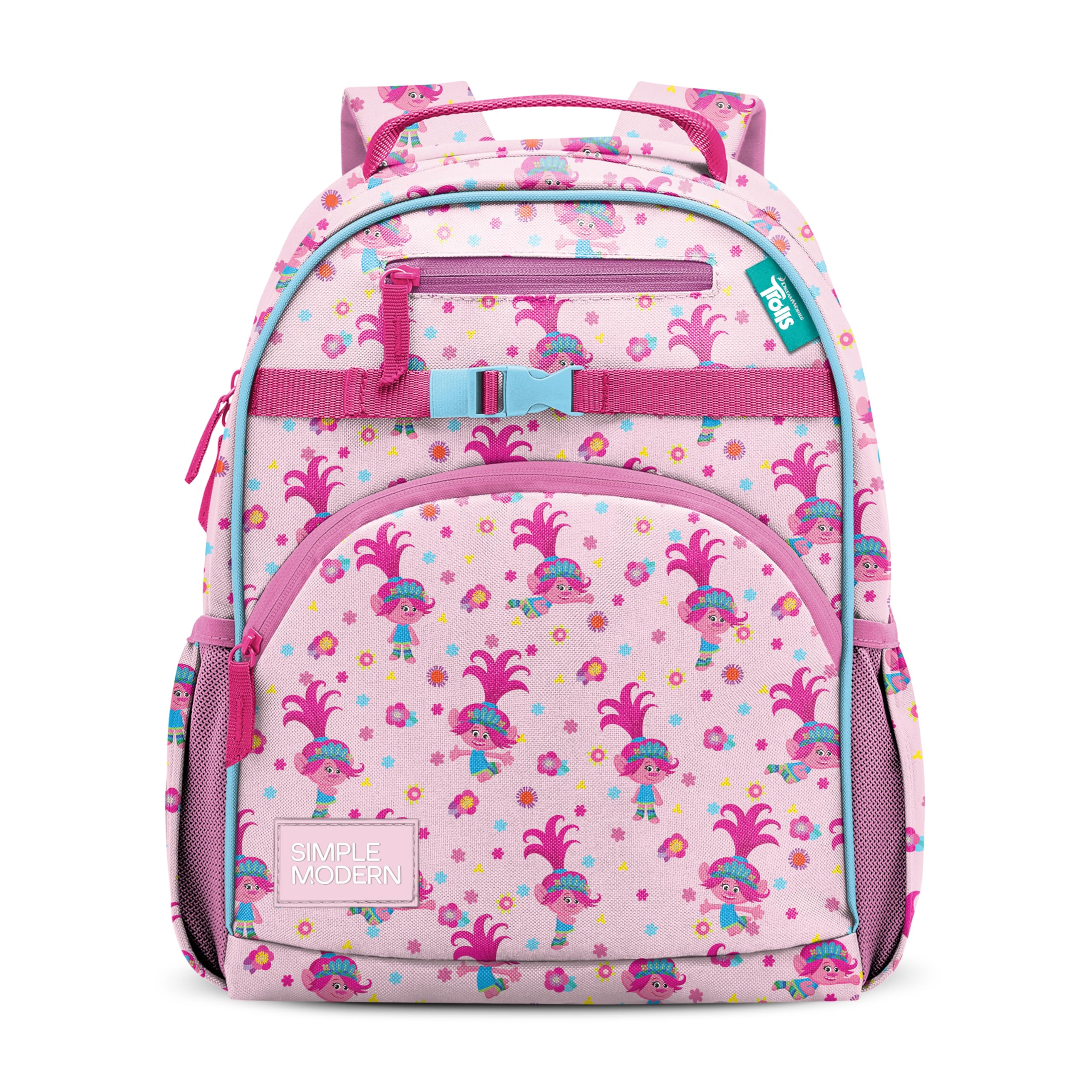 Simple Modern Medium Trolls Toddler Backpack for School Girls and Boys | Kindergarten Elementary Kids Backpack | Fletcher Collection | Kids - 15" tall