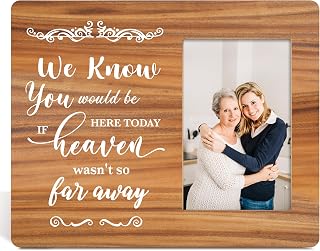Memorial Picture Frame For Loved Ones, 'Heaven Wasn't So Far Away' -In Memory - Remembrance Frame - Perfect For Christmas Gifts