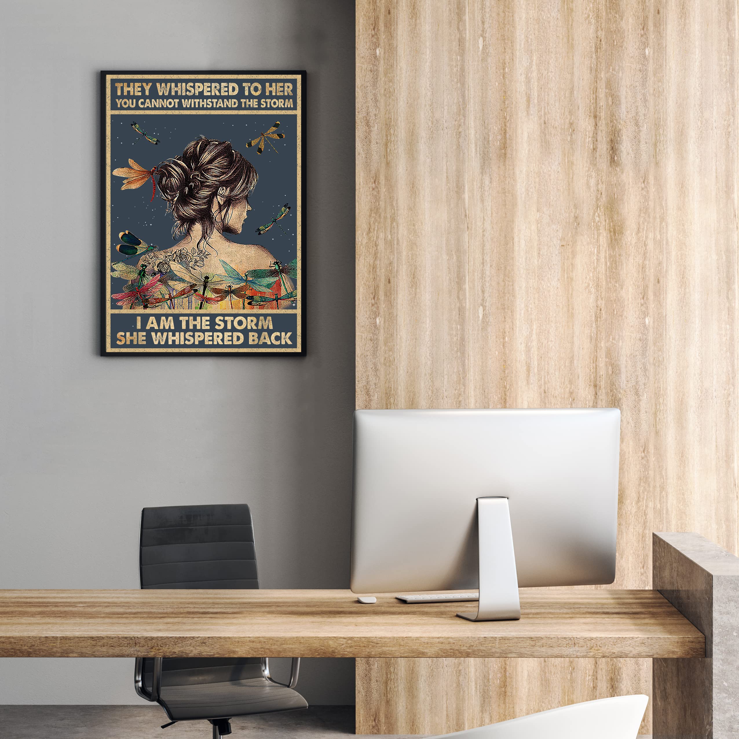 Targa In Metallo Vintage 20x30cm: Frasi Ispirazionali In Inglese Per Pareti (Girl... I Am The Storm)