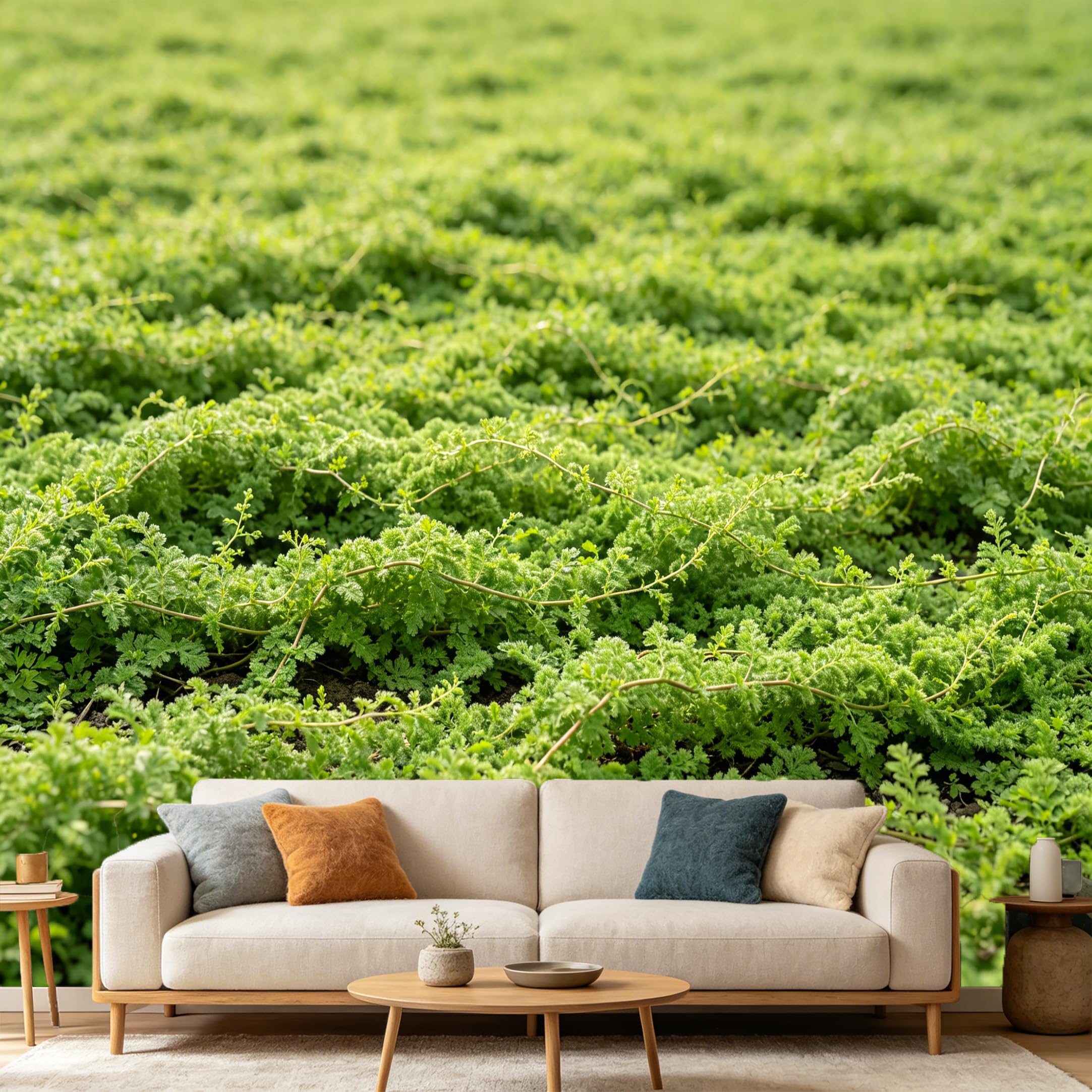 Custom Size Wall Mural Botanical Nature Scene Spring Foliage Texture Closeup，SelfAdhesive Art Prints wall Fabric（No PVC） Removable Wallpaper Home Bedroom Decor
