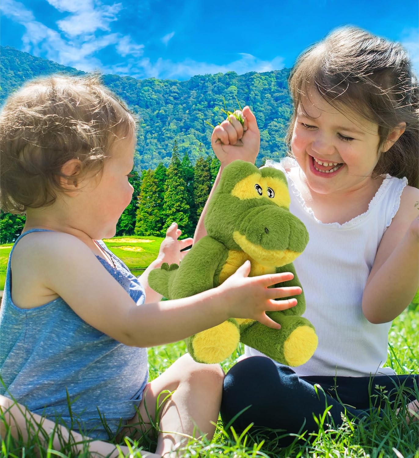 DolliBu Alligator Eco-Friendly Stuffed Animal – Soft Huggable Alligator, Adorable Playtime Alligator Plush Toy, Cute Cuddle Gifts, Super Soft Plush Doll Animal Toy for Kids and Adults – 9 Inches