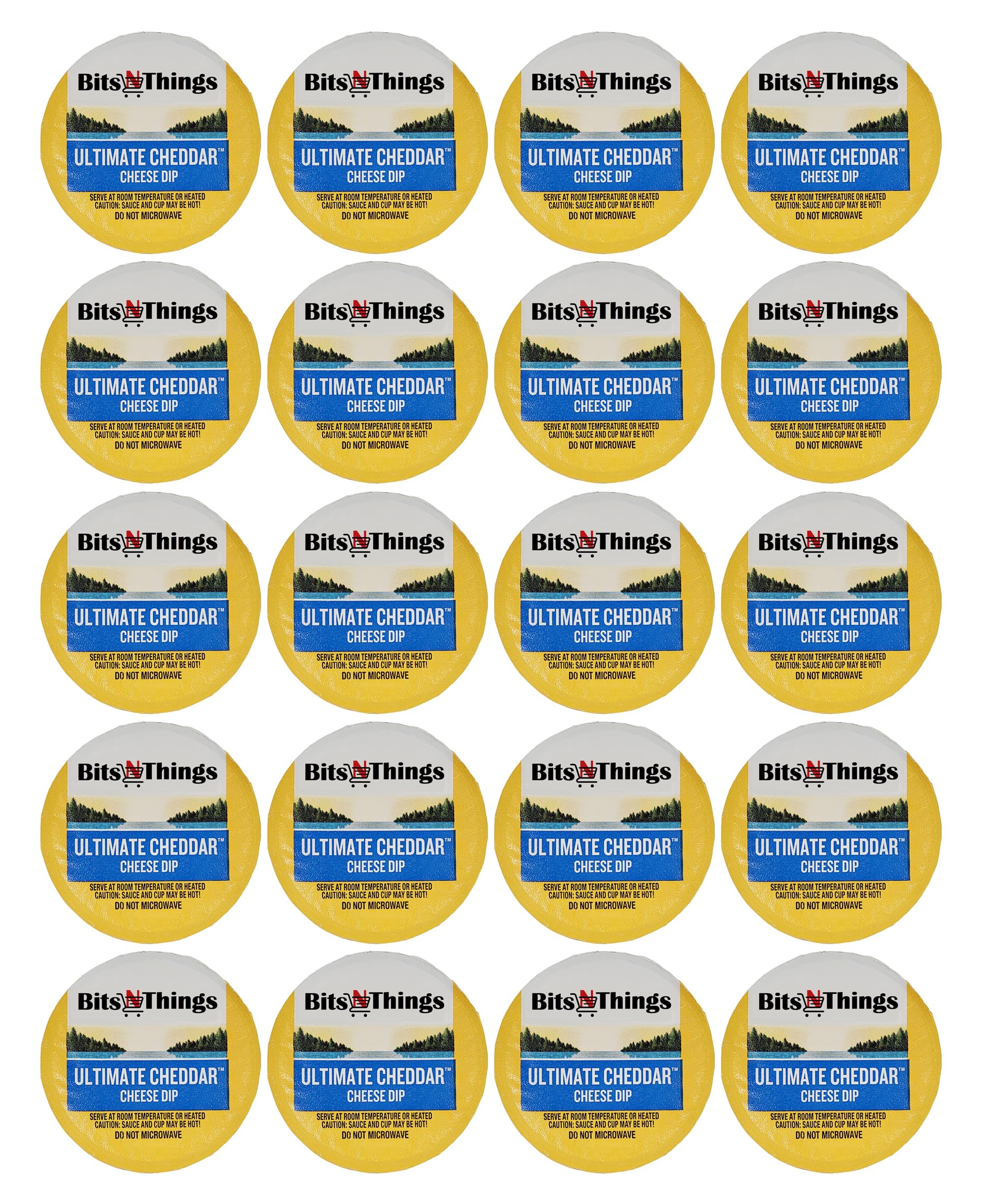 Ultimate Cheddar Cheese Dip 3 oz. cup | Bits N Things | Pack of 20