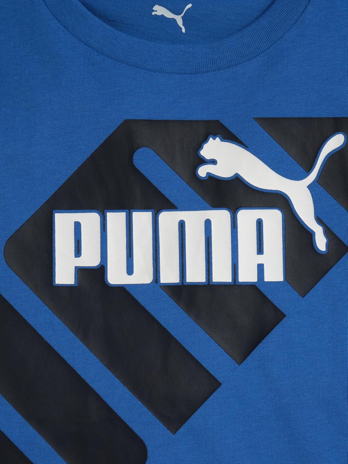 Puma Boys Short Sleeve Cotton Graphic T-Shirt, Crewneck - Image 3