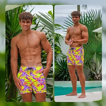 Tucann Men's Trunks 5 Compression Liner Quick Dry Chlorine Resistant