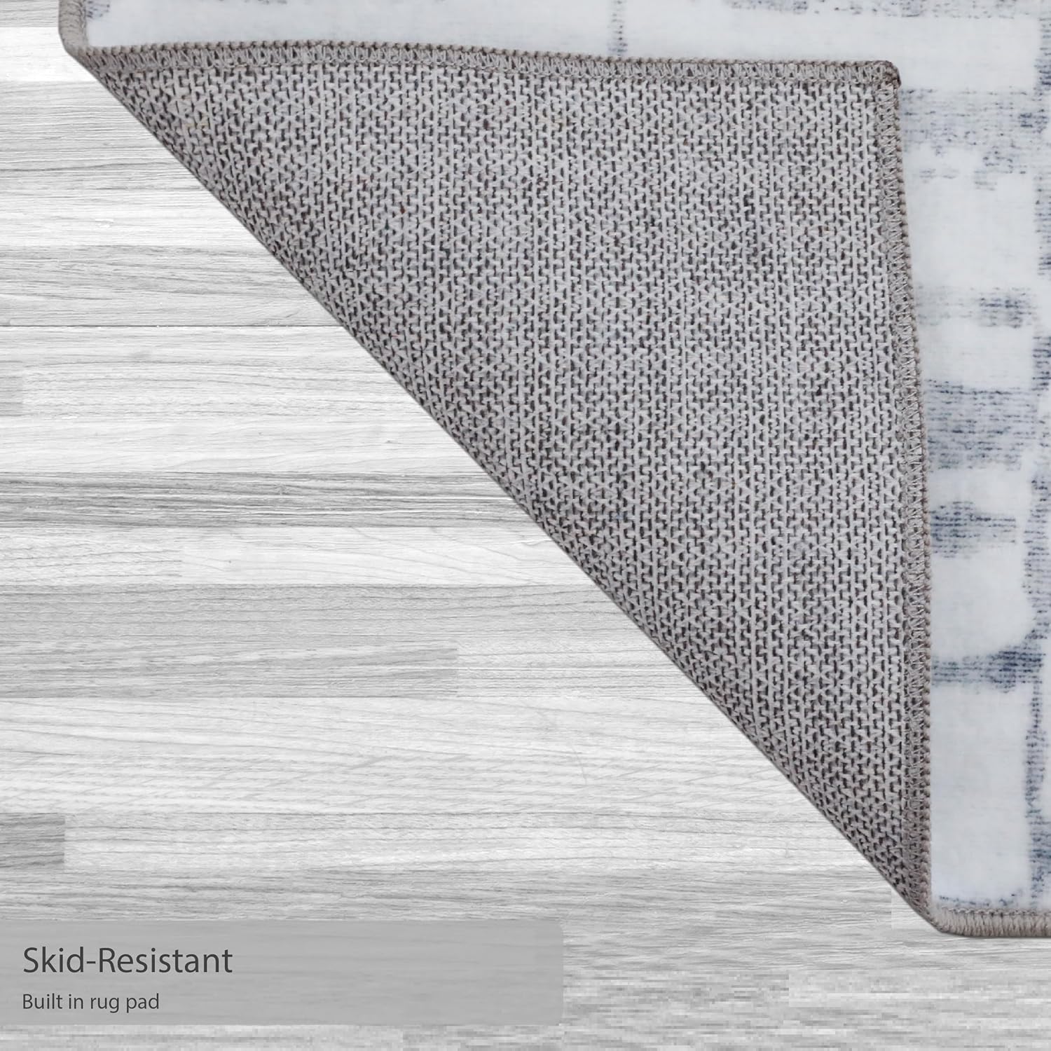 Jean Pierre New York Grey Enderlin Stripe Dream Mink Printed Chenille 2' x 8' Non Skid & Machine Washable Runner Rug