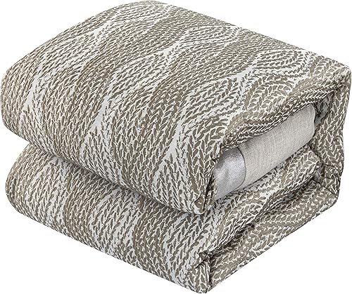 Miniatura 8 de Grand Avenue Juego de edredón gris Cal King, 6 piezas, juego de ropa de cama prémium para todas las estaciones