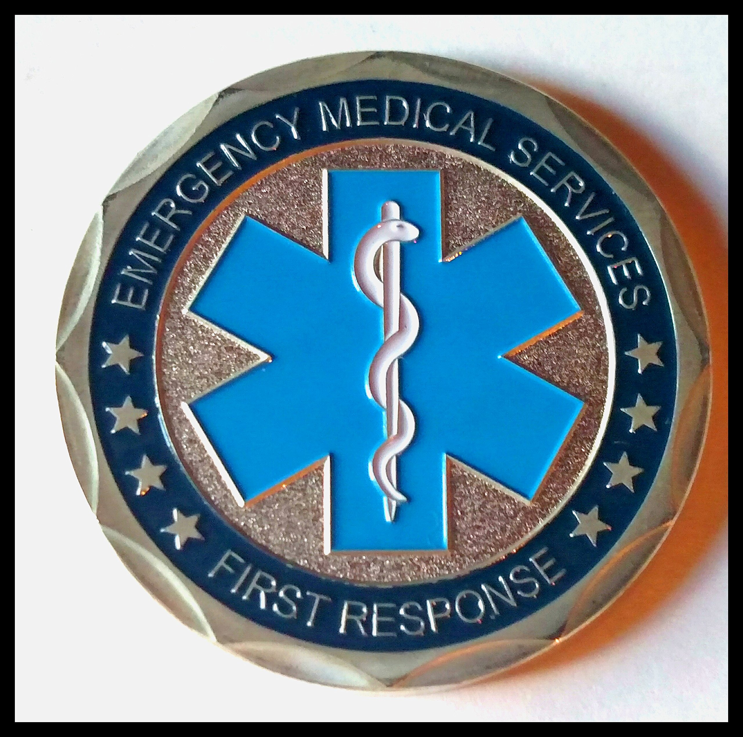 EMS Emergency Medical Service First Response Challenge Art Coin