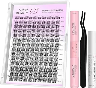 VEYESBEAUTY Kit de Racimos de Pestañas Extens...