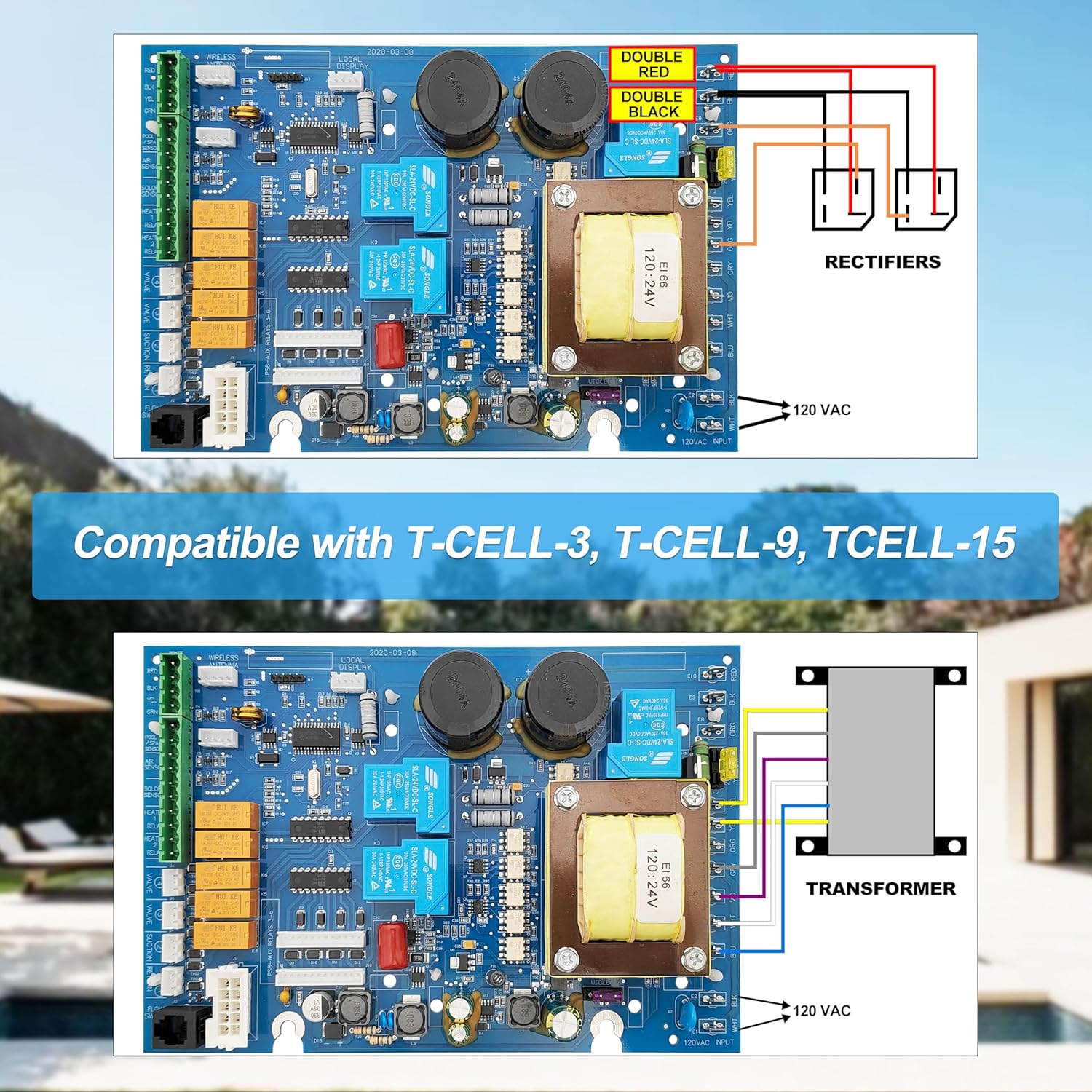 2026 New Upgraded GLX-PCB-Main Main Printed Circuit Board Replacement for Hayward Goldline AquaLogic and AquaPlus Pool and Spa Automation System.