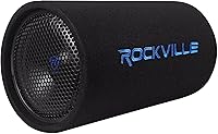Vista 2 de Rockville RTB10A 10" 500w Powered Subwoofer Bass Tube+Bass Remote + Amp Kit