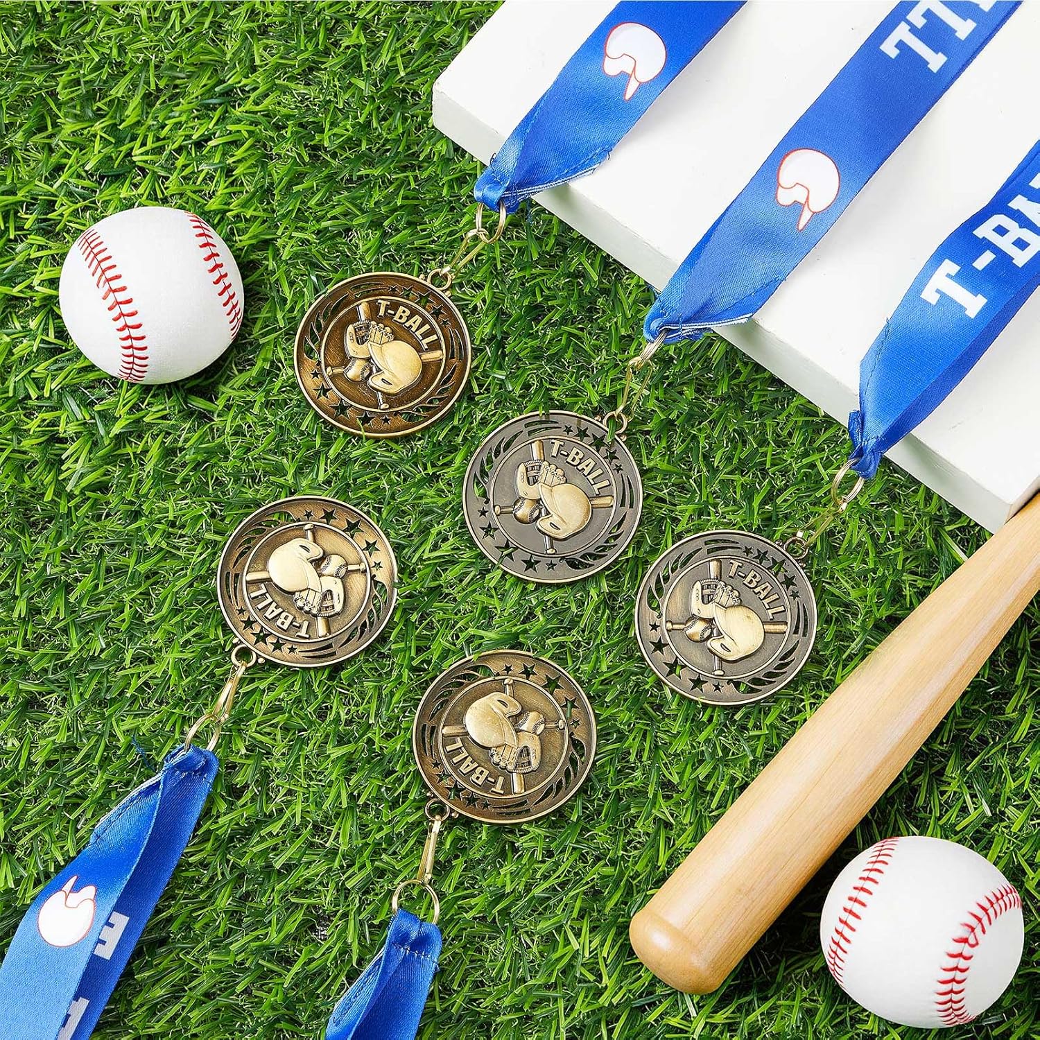 12/36 Pack Gold Medals 2" Football Soccer Baseball Softball March Basketball Metal Medals Bulk Metal Award Trophies for Adults Team Sports Event Prizes Gifts