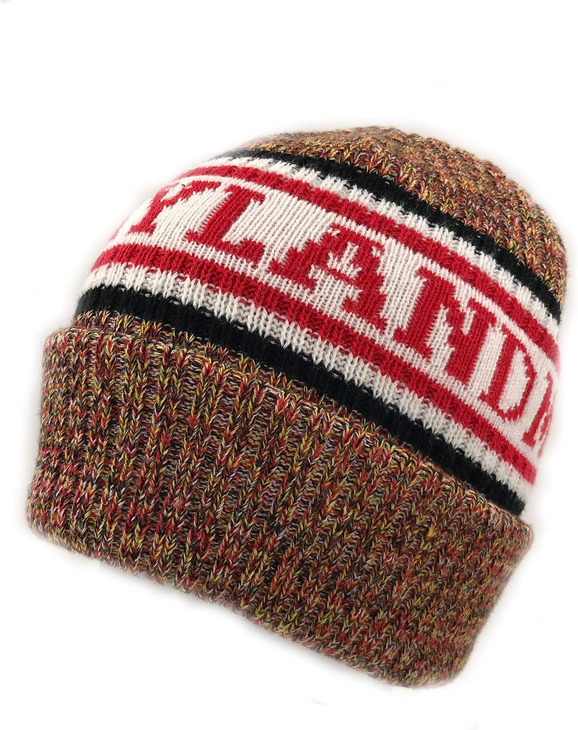 Maryland Flag Colors - Beanie Cap with Cuff