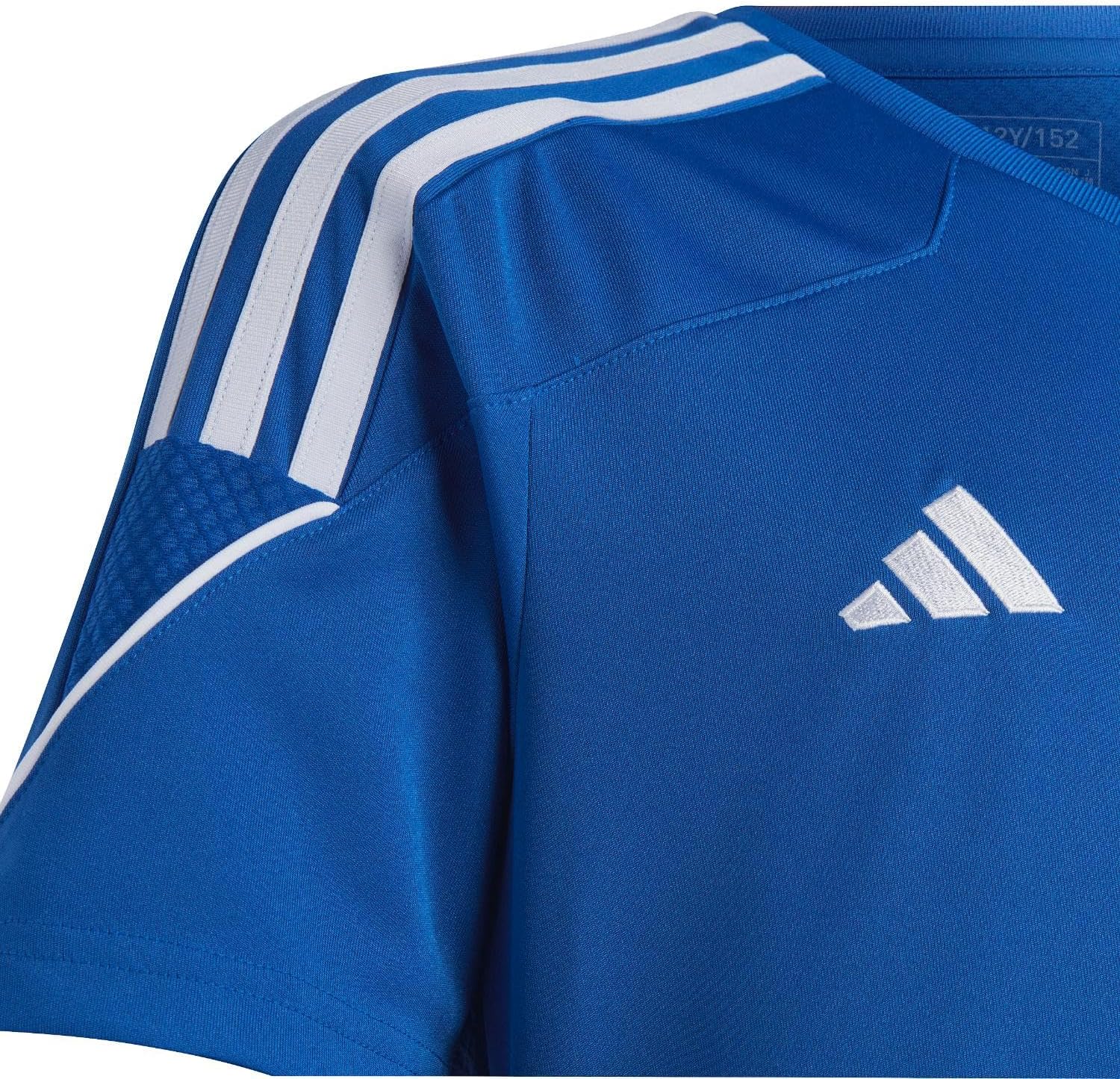 adidas Kids Boys Tiro23 V Neck Short Sleeve Jersey Soccer Cleats - Blue - Image 4