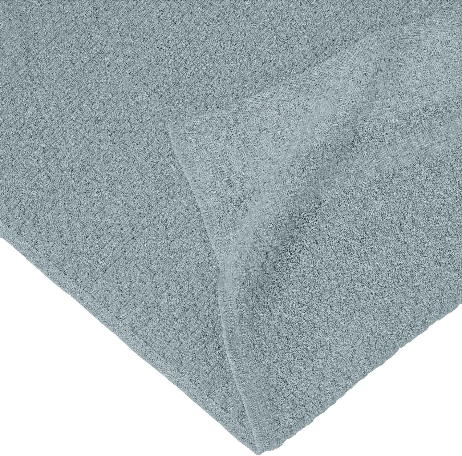 Modern Threads Astra 6-Piece 100% Cotton Towel Set – Jacquard Geometric Pattern – Includes 2 Bath Towels, 2 Hand Towels, 2 Washcloths – Absorbent, Quick Dry, Soft & Durable – Seafoam