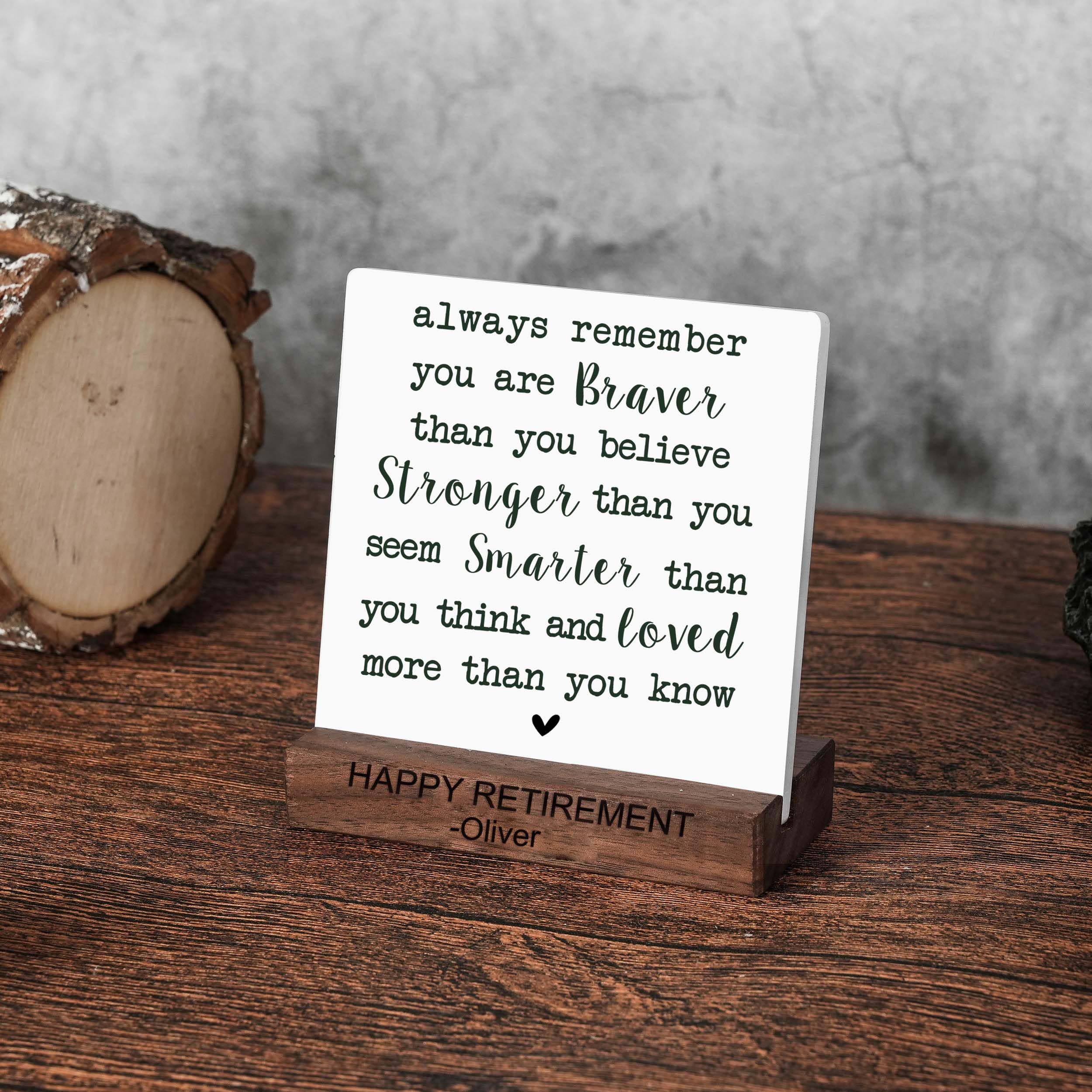 jupikafu May You Be Proud of The Work Difference Make Stand Wood Sign Plaque - Image 3