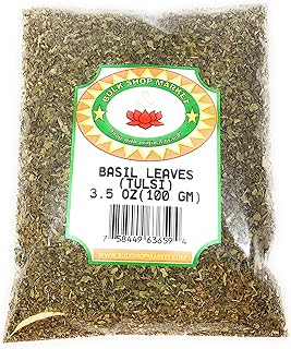 Basil Leaves (Tulsi) Herbs By BulkShopMarket (3.5 OZ(100 GM))